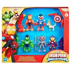 Hasbro 孩之寶 MARVEL 漫威 鋼鐵人與他的裝甲朋友 裝甲復仇者6件組, 1盒