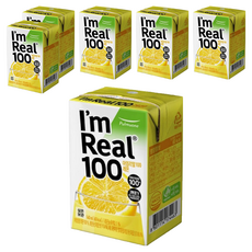 I'm Real 100高濃縮檸檬果汁, 140ml, 6入