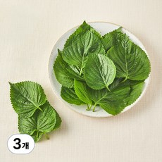 무농약 인증 국내산 추부깻잎, 35g, 3팩