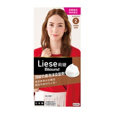 Liese 莉婕頂級奶霜泡沫染髮劑 自然光澤 輕鬆遮蓋白髮, 2 法式婉約古銅棕, 1盒