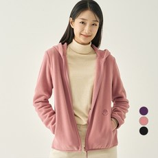 지센 여성용 에센셜 리사이클 플리스 후드점퍼 LSSFNA73