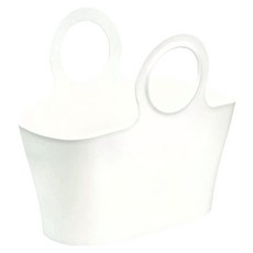 inomata 手提置物籃, 白色, 1個, 40.2 x 24.5 x 36.2cm