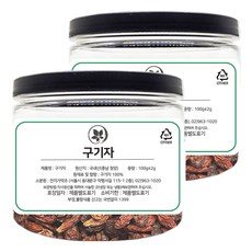 천지가약초 건조 청양 건구기자 열매, 100g, 2개