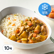 하림이닭 탄단지 다이어트 도시락 간장계란밥과 카레닭가슴살 (냉동), 230g, 10팩