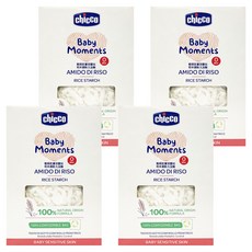 Chicco 敏弱肌寶貝嬰兒稻米澱粉入浴劑, 100%天然來源配方, 生物分解可回收包裝, 義大利品牌, 250g, 4盒