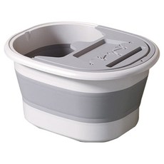 접이식 덮개 족욕통, 1개, 그레이