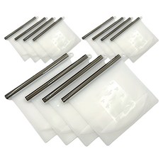 내집내산 다회용 실리콘 지퍼백 1000ml, 4개입, 3개