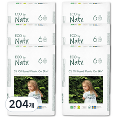 ECO by Naty 黏貼型尿布, 第6階段, 204片
