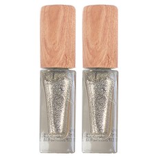 MECRET 水凝膠指甲油, 華麗銀, 6g, 2個