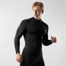 아르메데스 남성용 반목터틀 긴팔 무지테크핏 언더레이어 AR-53