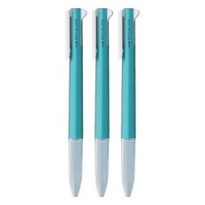 3色筆筆管 有筆夾 UE3H-208, 金屬藍, 3支