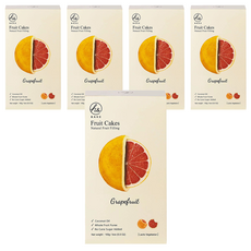 h&BAKE 無加糖葡萄柚水果塔, 天然水果內餡, 160g, 5盒