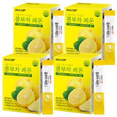 로엘 웰업 나를 위한 시크릿티 콤부차 레몬맛 분말스틱, 5g, 30개입, 4개