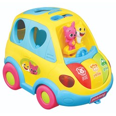 pinkfong 碰碰狐 鯊魚家族旋律汽車玩具, 混色