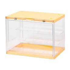 KOLKO 公仔展示盒 A0001-4 PS+ABS材質 白色/綠色/橙色/鵝黃 適用於房間 玩具/收藏收納, 23.3 x 30 x 17cm, 1個