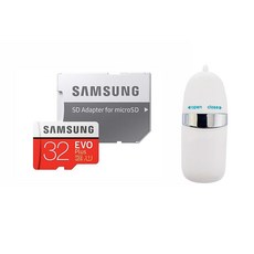 삼성전자 마이크로SD EVO PLUS 메모리카드 MB-MC32GA/KR + SD어댑터 + USB리더기 SOTC-01, 32GB, 1개