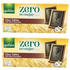 gullon 穀優 無糖黑巧克力餅乾, 150g, 2盒