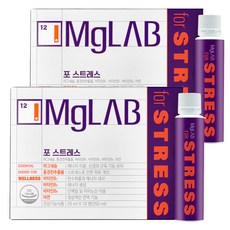 Mglab FOR STRESS 飲用液態葡萄糖酸鎂維他命B 10入, 2個, 250ml