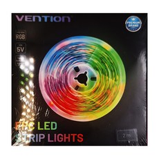 VEnTIOn 威迅 PAA系列 USB 5V 紅外線遙控 RGB LED 軟燈條, 2米, 16種靜態顏色/4種動態模式/10級亮度調整, 1盒