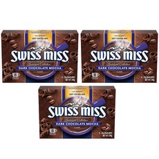 SWISS MISS 黑巧克力摩卡可可粉, 31g, 8包, 3盒