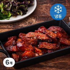 웰쉐프 명품 매콤매콤 큐브족발 (냉동), 200g, 6개