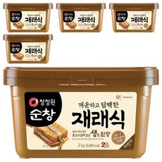 청정원순창 재래식 생된장, 2kg, 5개