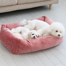ITS DOG 寵物舒適絲絨分離式睡床, 印地安紅, 1個