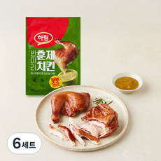 주식회사 하림 반마리 훈제치킨 270g + 마늘소스 50g 세트, 6세트, 320g
