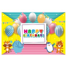 孩子們玩俱生日橫幅派對橫幅背景生日 123, 生日派對123款