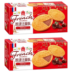 義美 法蘭酥 巧克力 6包, 132g, 2盒