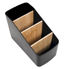 리빙필로 책상정리 다용도 수납 정리함, 블랙, 1개