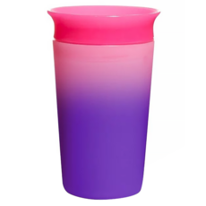 munchkin 滿趣健 360度感溫防漏杯 266ml, 粉, 1個