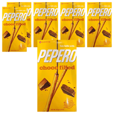 LOTTE PEPERO 巧克力夾心棒，45g, 6盒