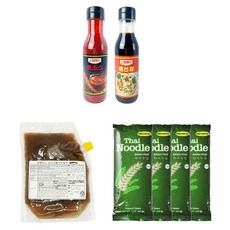 越南米粉湯調味醬汁 1kg 15人份+米粉 1mm 400g 4包+辣醬 300g+海鮮醬 320g, 1組