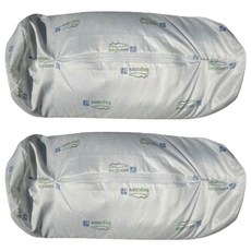 베고자니 편안한 숙면 다우다 편백메밀 원형베개 속통, 혼합색상, 2개