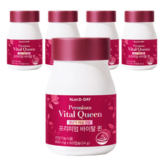 Nutri D-DAY Vital Queen槐樹果萃取綜合維他命膠囊, 60顆, 5個