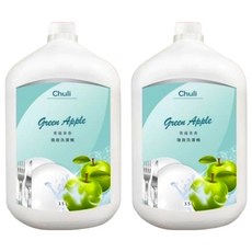 Chuli 初梨 果香系列 強效洗潔精 青蘋果, 3.5L, 2瓶