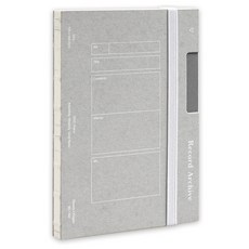 lucalab 2025年 Record Archive 口袋日期型手帳, 1個, 淺灰色