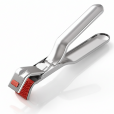 普凱 不鏽鋼防滑防燙烤箱夾, 銀色, 1個