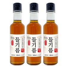 복이네먹거리 통들깨로 만든 진한맛 들기름, 180ml, 3개
