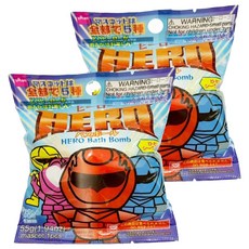 DAISO JAPAN 英雄戰隊 沐浴球 65g, 混合顏色, 2個