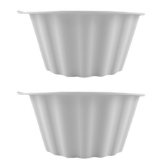 SiliPot 韓國鉑金矽膠 烘焙模具 L 200ml, 冷灰色, 2個