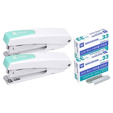 Hwashin Power 135Q 訂書機 + No.33 時針, 隨機出貨, 2套