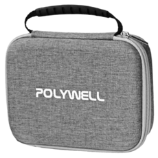 POLYWELL 寶利威爾 上掀式3C硬殼配件包 大號, PW15-T65-0727, 灰色, 1個