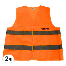 WORKPRO 交通指揮背心 聚酯 橘色 WP378006, 2個
