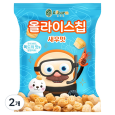 Allbarm 올라이스칩, 50g, 2개, 새우맛