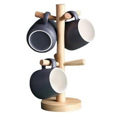 MiniMaxi 高級原木樹狀杯架, 單一顏色, 1個