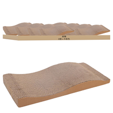 高精寵物 貓抓板 波浪型, 顏色隨機, 8個