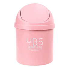 YBS Clean living 桌面小垃圾桶 3個, 11 x 20cm, 粉色, 1組