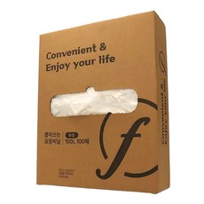 fairytable 抽取式透明塑膠袋 100個, 100L, 1盒